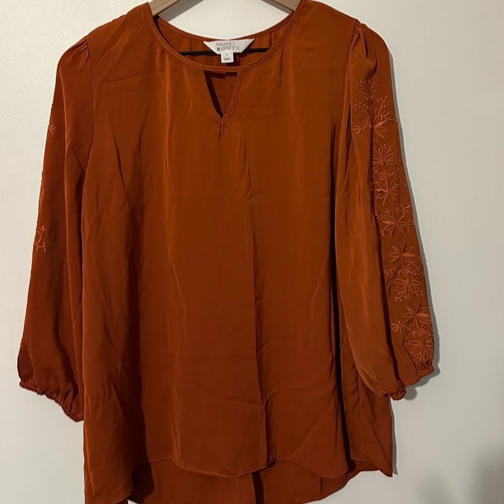 Women's Embroidered Top Size L